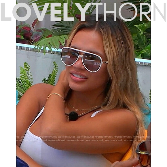 QUAY // ltd ed luxe combination white/gold frames brown polarized lens aviators - Picture 13 of 16